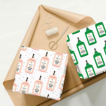 Personalised Gin Wrapping Paper, 3 of 7