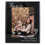 Personalised Heart Black Glass Frame 7x5, thumbnail 5 of 6