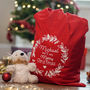 Personalised Traditional Red Christmas Sack, thumbnail 1 of 5