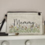 Personalised Floral Linen Pouch, thumbnail 2 of 7