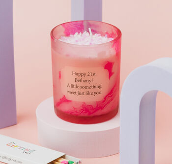 Sweet Pink Fairy Personalised Scented Candle, 2 of 6