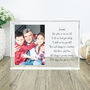 Personalised Freestanding Message Photo Giant Crystal Block 14cm X 19.5cm, thumbnail 1 of 5