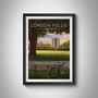 London Fields Hackney Travel Poster Art Print, thumbnail 1 of 8