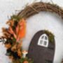 Autumn Dried Flower Fairy Door Decor, thumbnail 4 of 4