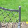 Vintage Grey Arch Backed Garden Bench, thumbnail 5 of 11