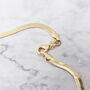 18k Gold Plated Herringbone Snake Chain Necklace, thumbnail 6 of 7