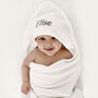 Personalised Baby Towel And Unisex Baby Bears Gift Set, thumbnail 5 of 7