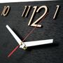 Minimalistic Scandinavian Luxury Wooden Wall Clock, thumbnail 3 of 10