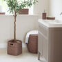 Marbury Taupe Square Rattan Storage Basket, thumbnail 5 of 5