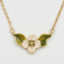 Poppy Anemone Gold Chain Necklace, thumbnail 4 of 8