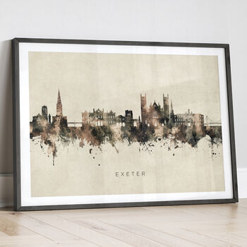 Exeter Skyline Cityscape Black White, 12 of 12