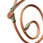Green Rolled Leather Slip Lead, thumbnail 3 of 4