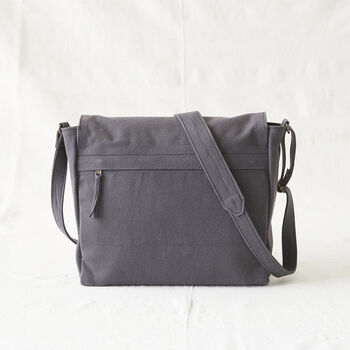 Fair Trade Unisex Canvas Satchel Vegan 100% Cotton, 8 of 12