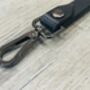 Personalised Black Leather ID Holder And Lanyard, thumbnail 4 of 12