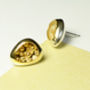 Sterling Silver Stud Earrings With Granulation, thumbnail 4 of 6
