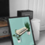 Electric Piano Houseplant Print | Music Poster, thumbnail 2 of 10