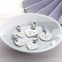 Personalised Sterling Silver Heart And Disc Charms, thumbnail 1 of 8