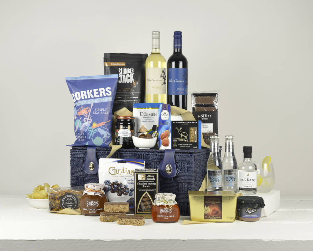 Glorious Gourmet Gift Hamper Basket, 1 of 7