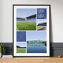Leicester Views Of Filbert St And King Power Poster, thumbnail 1 of 7