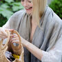Personalised Shimmering Silky Wedding Scarf, thumbnail 4 of 12
