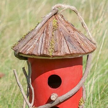 Personalised Red Bird House Ruby Anniversary Gift, 6 of 7