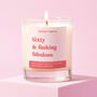 Funny 60th Birthday Gift Soy Candle Sixty And Fabulous, thumbnail 1 of 3