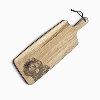 Personalised Cockapoo Engraved Acacia Serving Board, 8 of 8