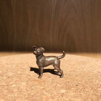 Miniature Bronze Jack Russell Sculpture 8th Anniversary, 9 of 11