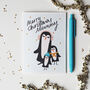 Penguin Christmas Card For Mummy, thumbnail 2 of 4