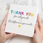 Thank You Card For Friend Or Teacher, thumbnail 1 of 7