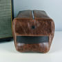Personalised Oversized Leather Wash Bag, thumbnail 2 of 8