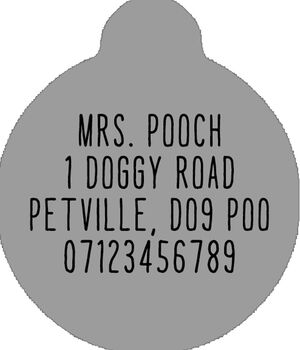 Secret Garden Custom ID Dog Tag, 2 of 2