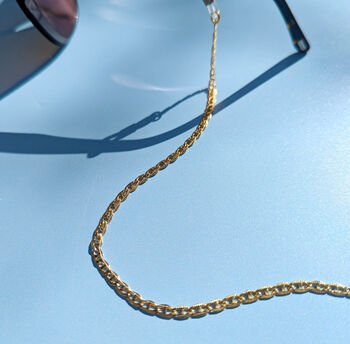 Gold Plated Mariner Link Sunglasses Chain, 5 of 6