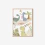Childrens Personalised Dinosaur Print Set For Bedroom Or Nursery, thumbnail 3 of 4