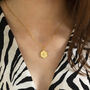 Textured Hexagon Initial Necklace, thumbnail 7 of 11