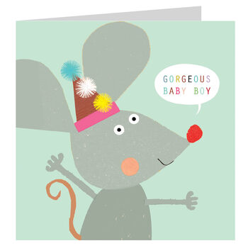 Baby Boy Mouse Card, 2 of 5