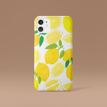 Lemon Print Phone Case, 3 of 7
