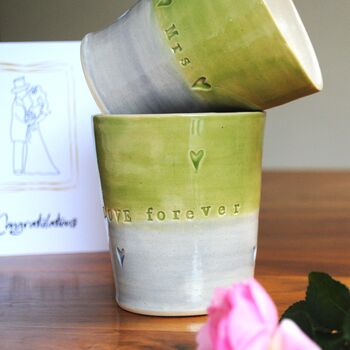 Personalised Wedding Mug Tumbler Mr And Mrs, 2 of 7