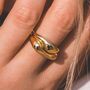 Indra Double Wave Ring Set | 18 K Gold Plated, thumbnail 1 of 9