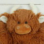 Brown Highland Cow Hot Water Bottle Cover, Boxed Nb, thumbnail 3 of 8