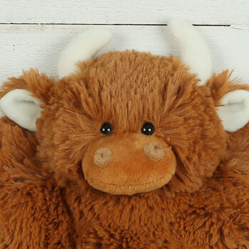 Brown Highland Cow Hot Water Bottle Cover, Boxed Nb, 3 of 8