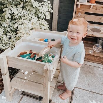 Personalised Outdoor Wooden Sensory Table, 2 of 6