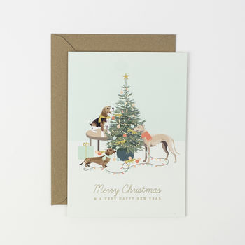 Festive Hounds Christmas Cards, 2 of 2