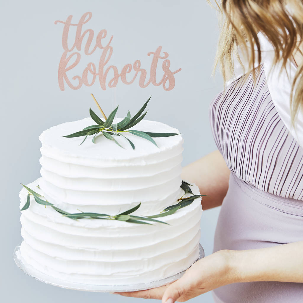 Enchanted Personalised Wedding Cake Topper By Sophia Victoria Joy