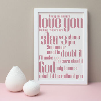 Personalised Our Song Music Print, 10 of 12