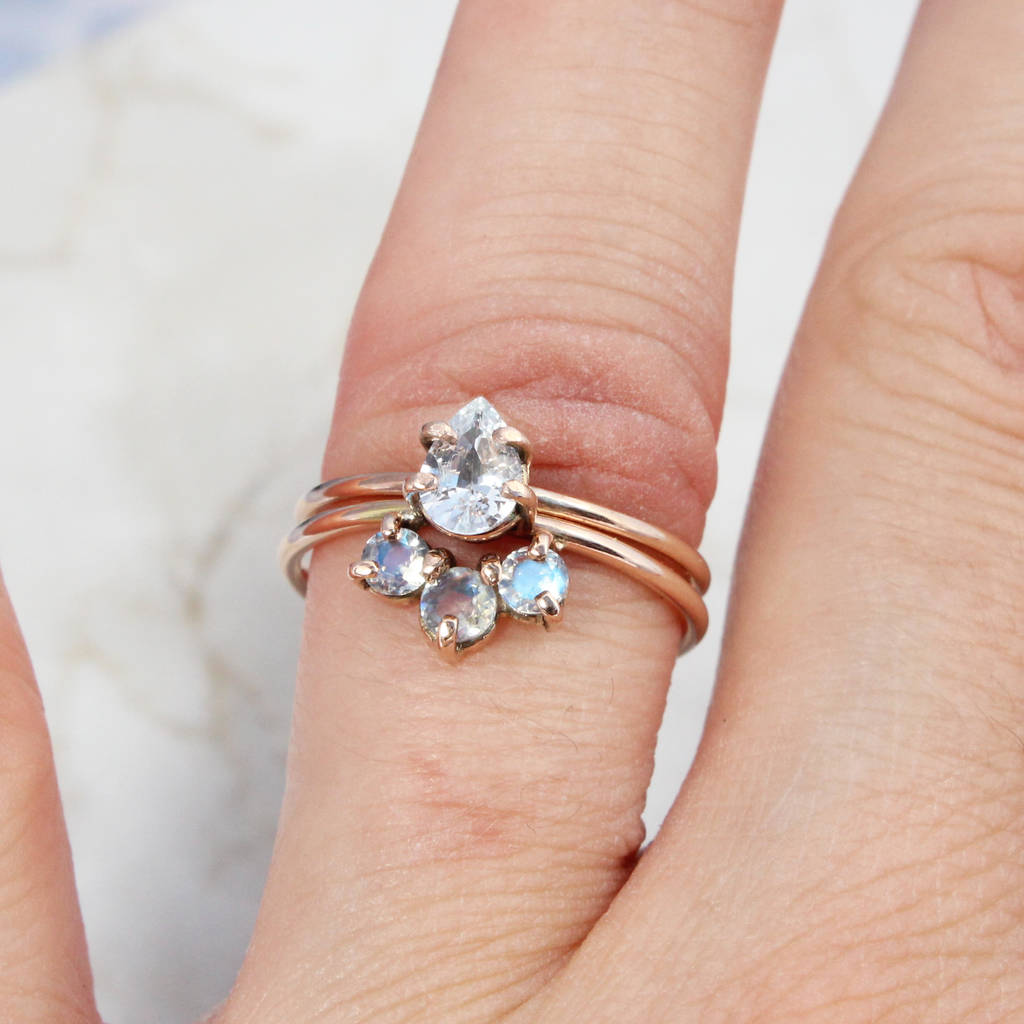persis 9ct rose gold moonstone stacking ring by amelia may ...