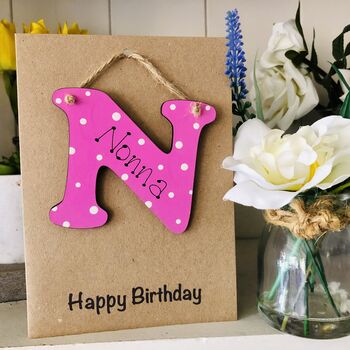 Personalised Nana Nanna N Birthday Card Mother's Day, 4 of 6