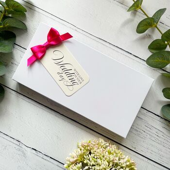 Handmade Wedding Money Wallet Hibiscus Flower, 3 of 6