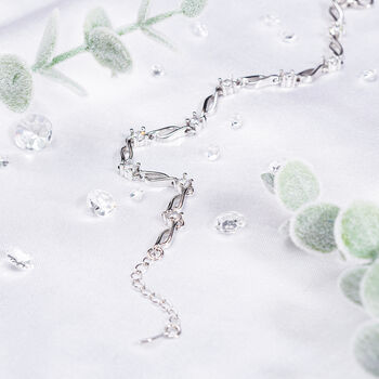 Silver Plated Wedding Bracelet Gift For The Bride | Happily Ever After Bridal Keepsake, 2 of 6