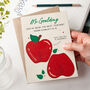 Pop Out Apple Thank You Teacher Postcard, thumbnail 1 of 3